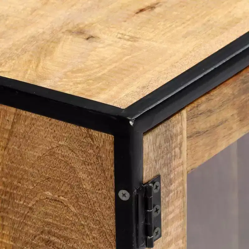 vidaXL TV Cabinet Varied Solid reclaimed wood, powder-coated steel