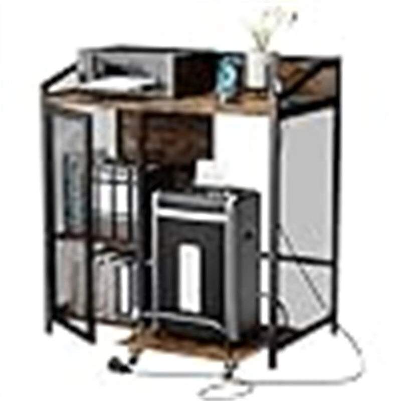 Printer Stand with Charging Station - 18.9D x 20.86W x 27.36H