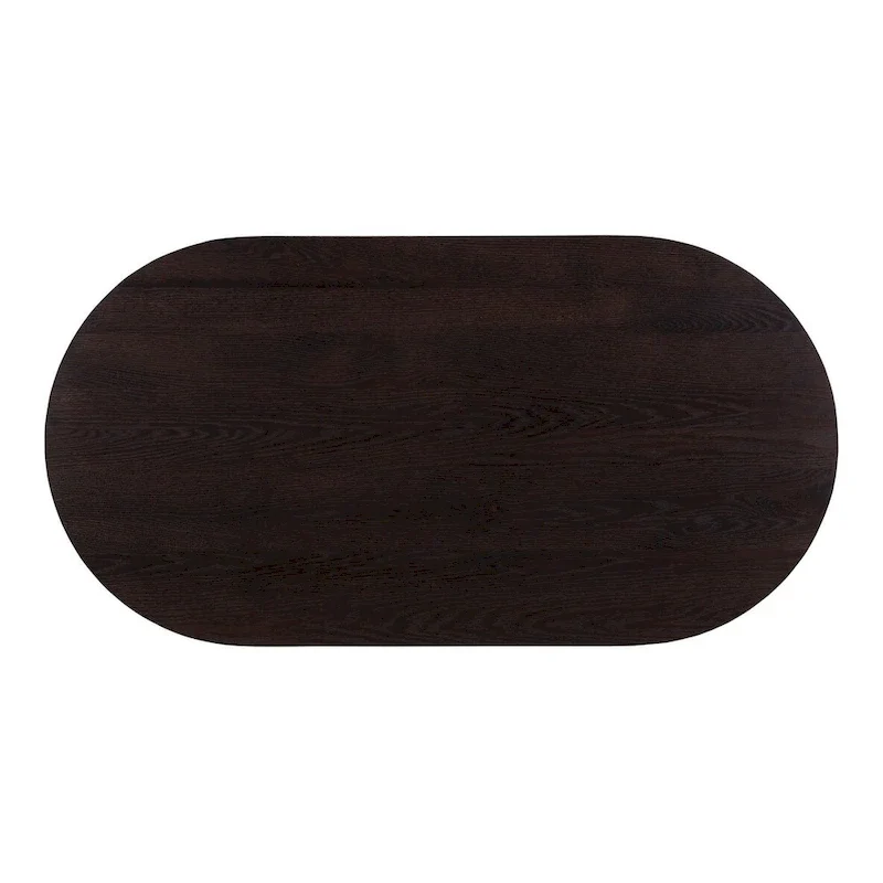 Aurelle Home Tyier Mid-Century Modern Solid Oak Coffee Table - 54 W x 17 H x 28 D