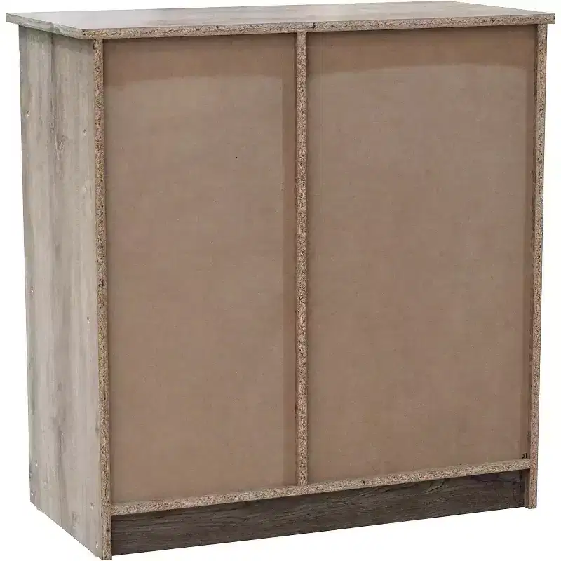 Kings Brand Furniture - Sideboard Accent Storage Cabinet with 3 Shelves and 1 Cupboard, Oak