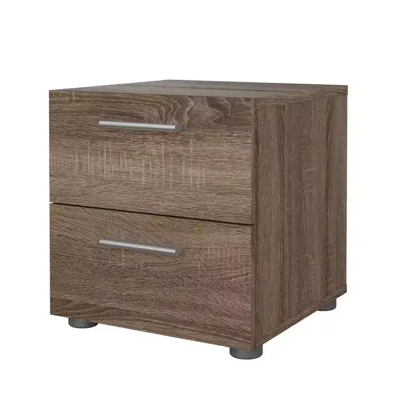 Tvilum,Austin 2 Drawer Nightstand, Truffle Oak
