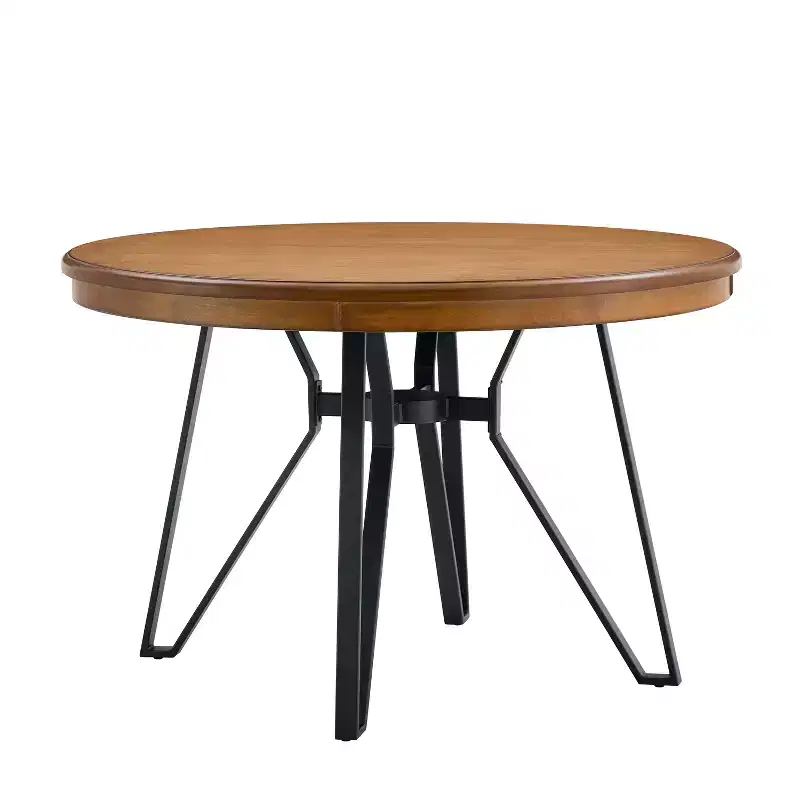 Christopher Knight Home Wedy 46.85 Round Top 4 Seats Dining Table with Hairpin Leg