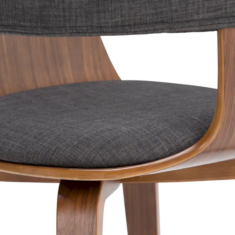 WYNDENHALL Calinda Mid Century Modern Bentwood Single Dining Chair - 20.5w x 21.7d x 30.9h