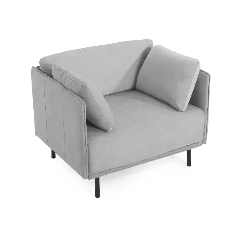 Polyester & Solid Wood Lounge Chair 31.1''H x 32.28''W x 39.17''D