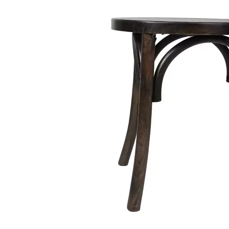 Emma and Oliver Set of 2 Solid Wood Thonet Style Stack Dining Chairs