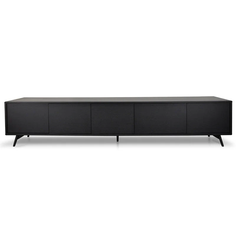 Modern Black oak Walnut Entertainment Cabinet for Living Room