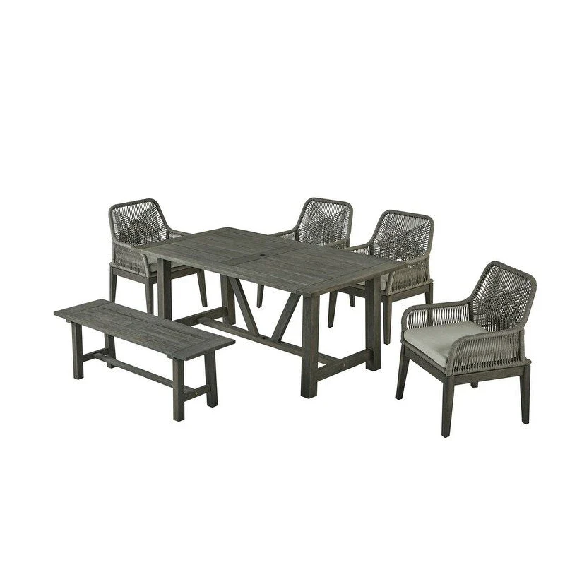Best Quality Furniture Wood Patio Sets with Umbrella Hole