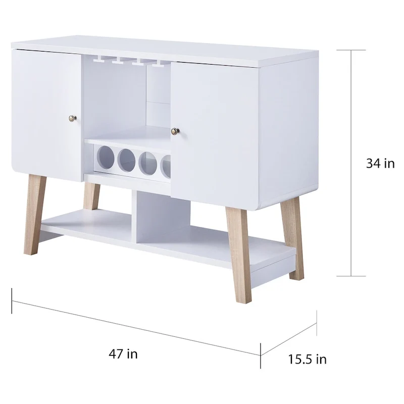 Carson Carrington Ingrirud Modern 4-bottle Buffet Server