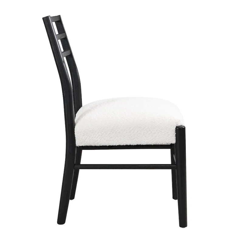 Fescue Fabric and Rubberwood Upholstered Dining Chairs (Set of 2) by Christopher Knight Home
