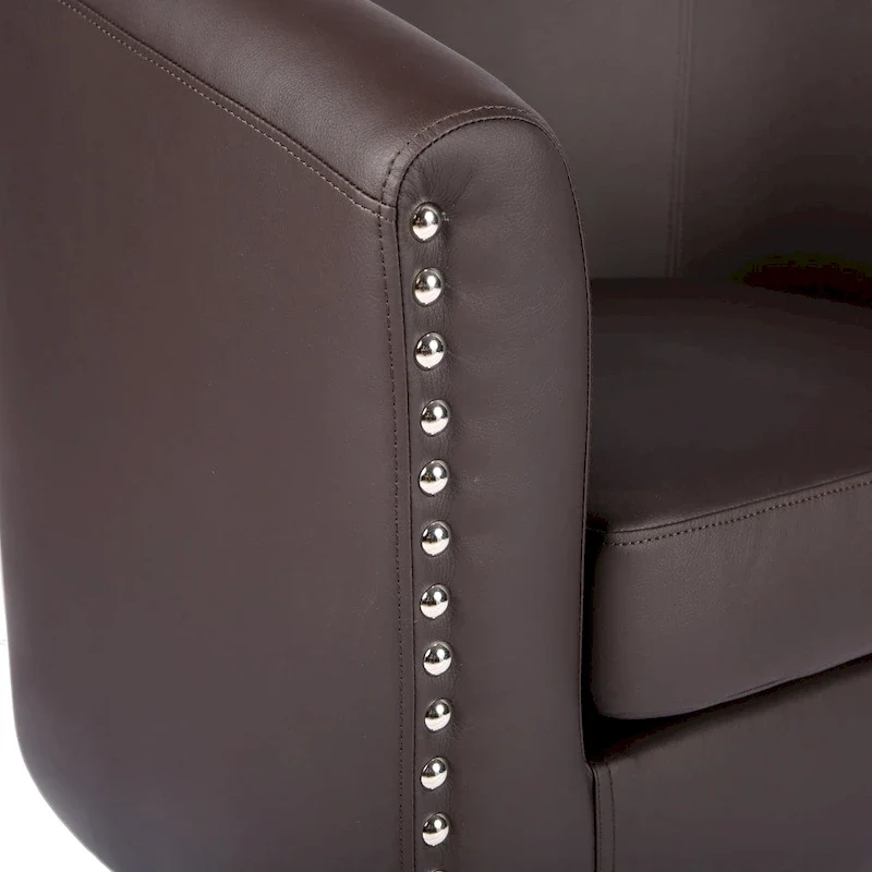 Carson Carrington Junsele PU Leather Accent Club Chair