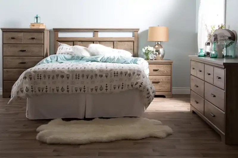 6-drawer Dresser And Nightstand - Weathered Oak