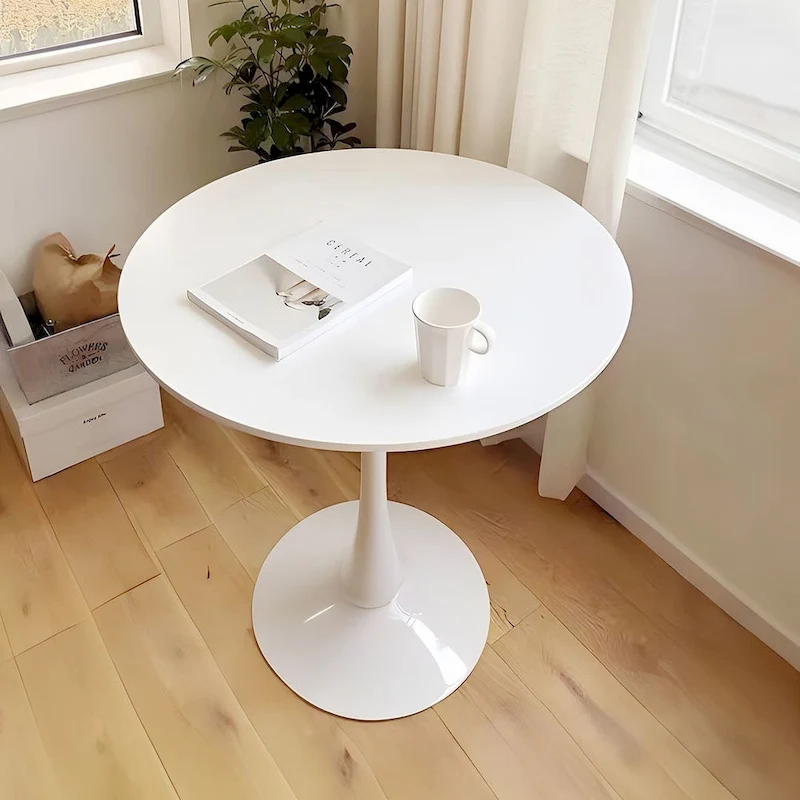 5 Pieces Dining Set, Round Dining Table with 4 Chairs