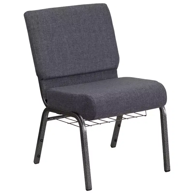 Flash Furniture HERCULES Series 21''W Church Chair with Book Rack