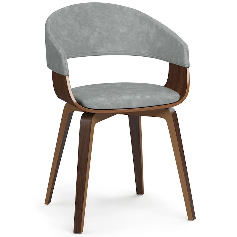 WYNDENHALL Calinda Mid Century Modern Bentwood Single Dining Chair - 20.5w x 21.7d x 30.9h