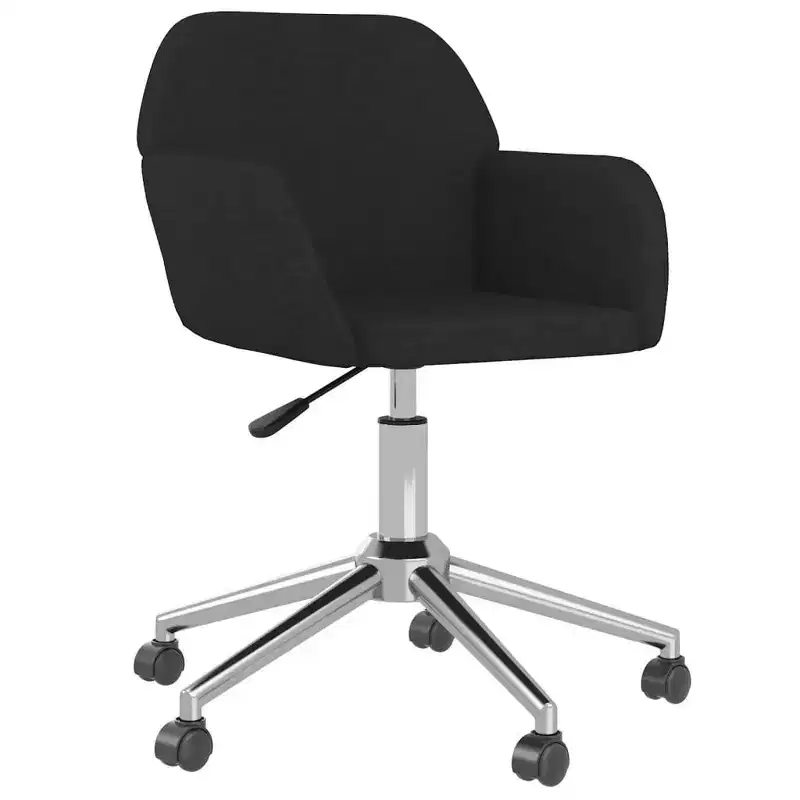 vidaXL Swivel Dining Chairs 2 pcs Light Gray Fabric