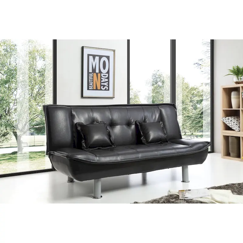 Lionel Faux Leather Sofa Bed