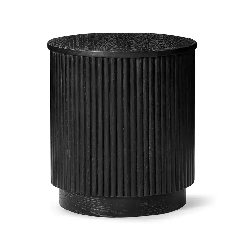 Maven Lane Dallas Modern Round Wooden Side Table 17.5