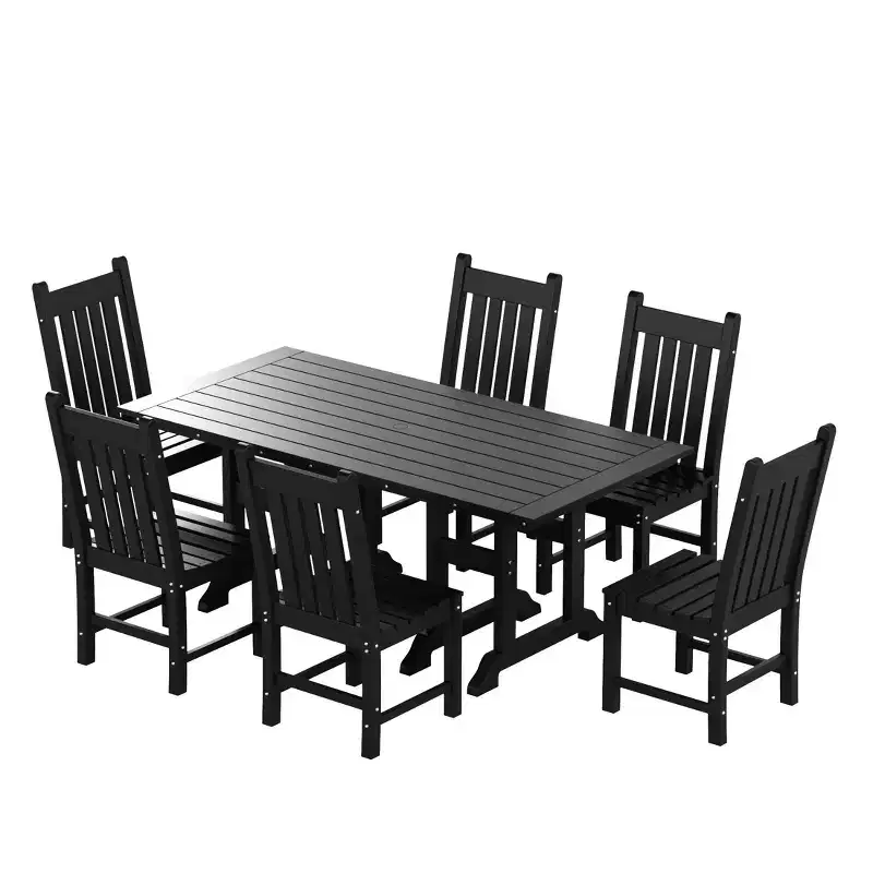 WestinTrends 7 Piece Outdoor Patio Dining Set Outdoor Table and Chair Set