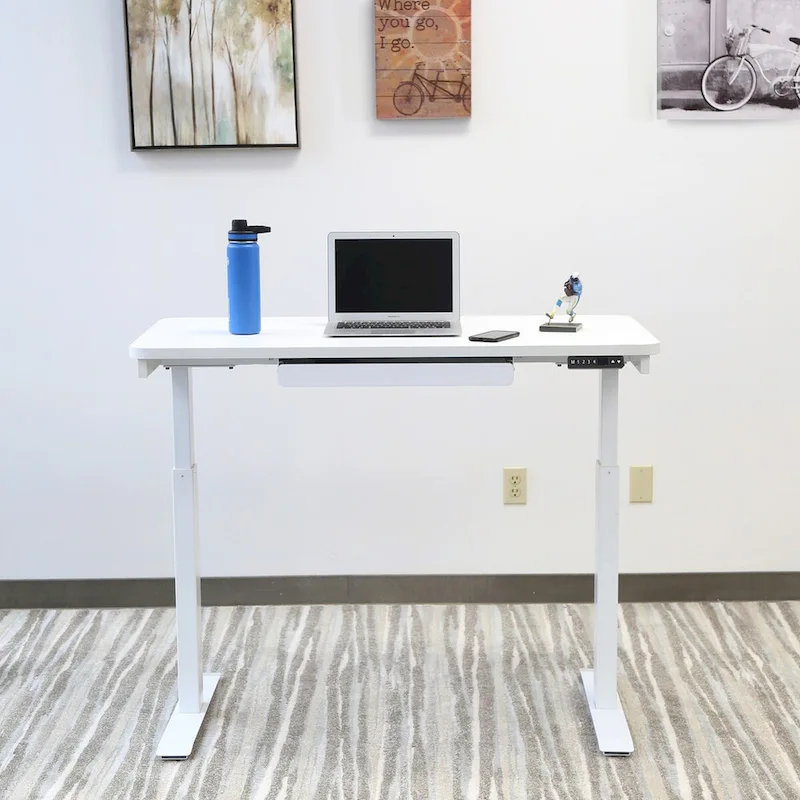 White / Graphite / Walnut / Black Electric Standing Desk, Single Person, 48