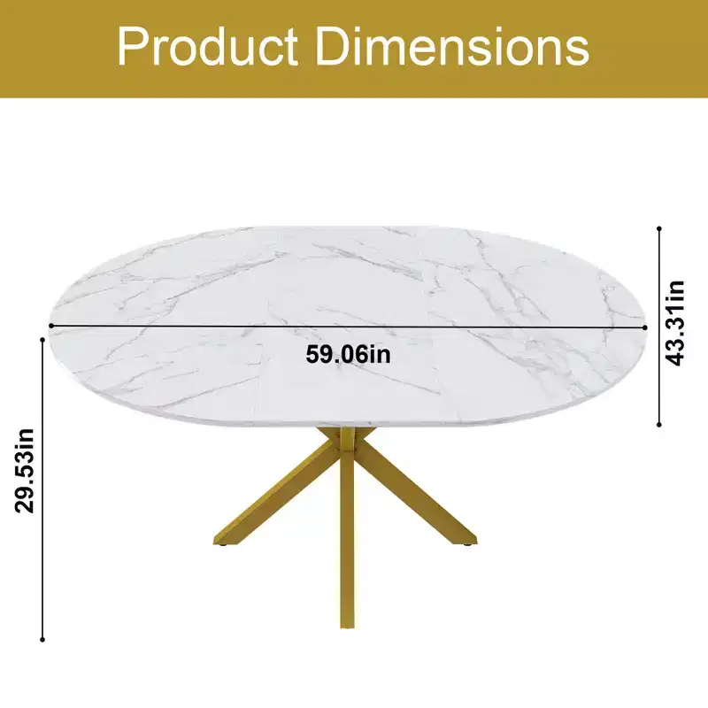 GDFStudio Renee Modern Extendable Round Dining Table with X-shaped Base