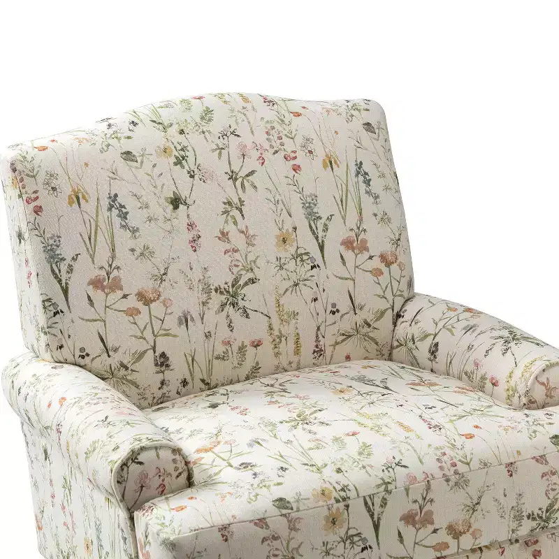 comfy Livingroom Armchair with Solid Wood Legs