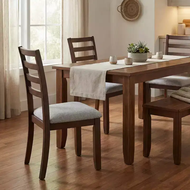 Contemporary Wood Upholstered Dining Chair