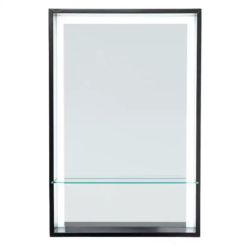 Wervin Lighted Mirror with Shelf - Black - SEI
