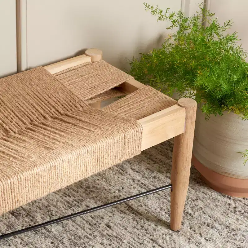 Arcana Jute Bench - BCH1002 - Safavieh