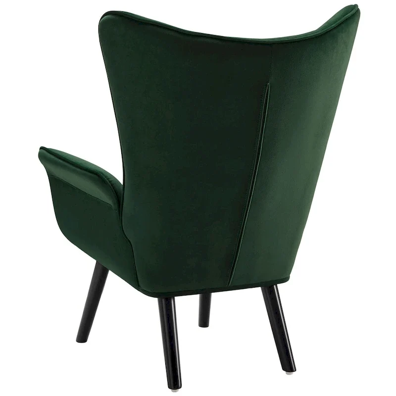 Upholstered Wingback Armchair Leisure Accent Chair, Single - 40.55 H x 28.34 W x 33.1 D