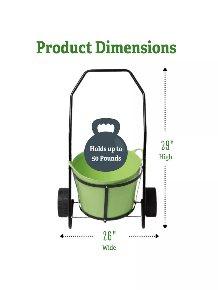 Garden Clean-up Cart with Tub