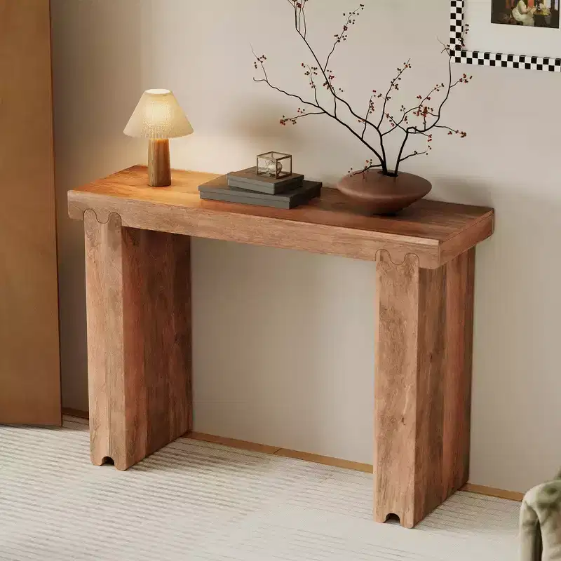 Whisen Retro Minimalist Console Table, Multi-Scene Entryway Table, Easy Assembly(Upgraded)