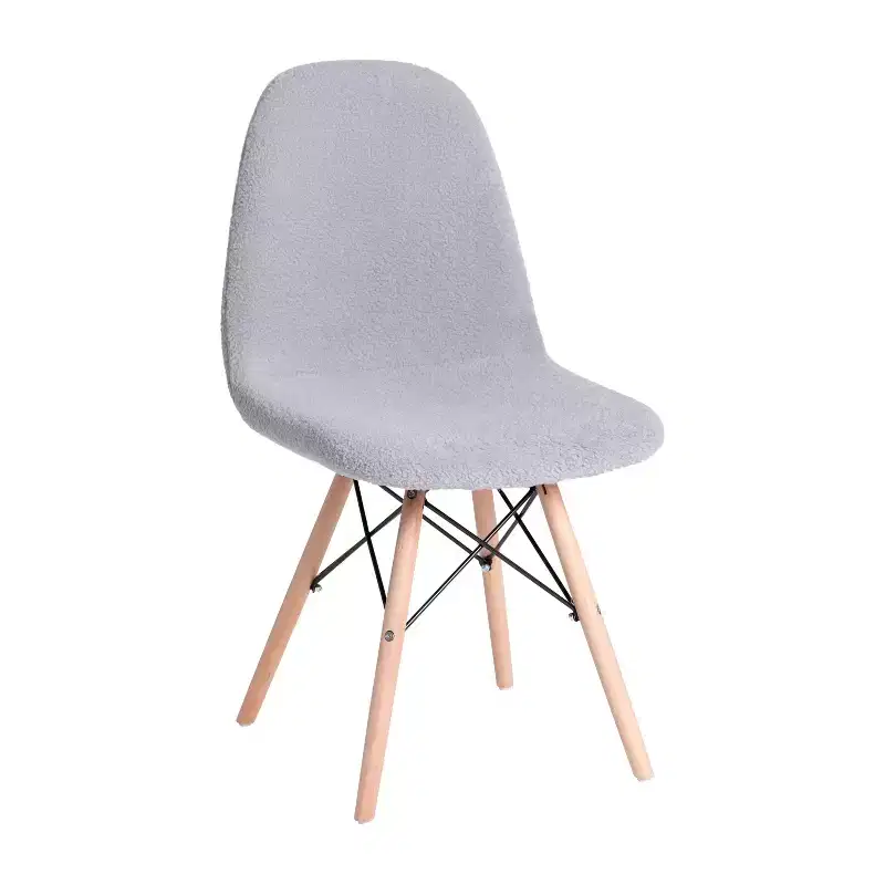 Emma and Oliver Dorset Series Faux Shearling Accent Chair with Beechwood Legs for Living Room, Bedroom, Dorm and More