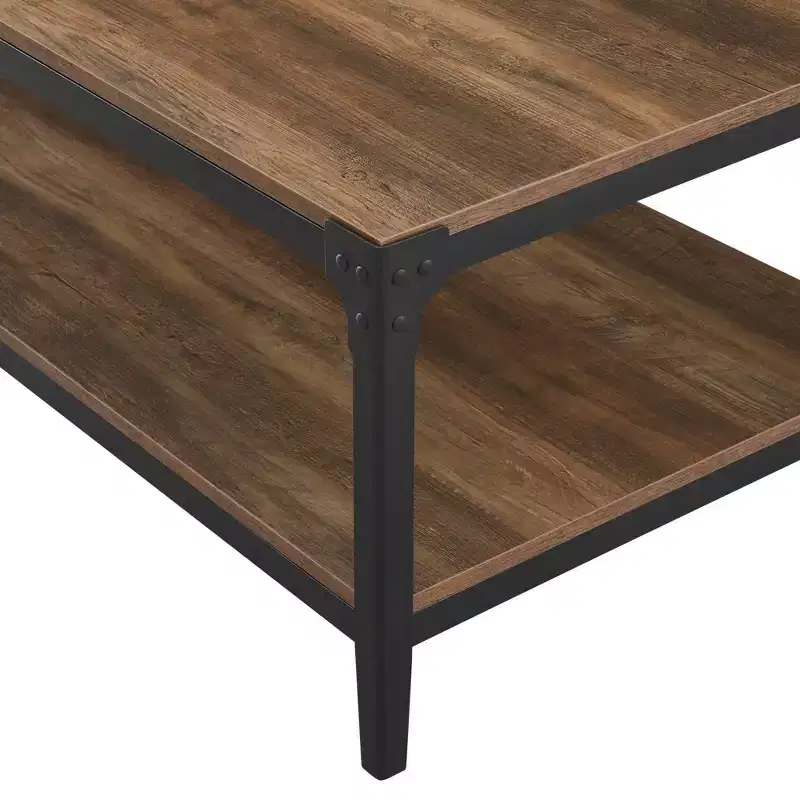 Benny Urban Industrial Angle Iron Coffee Table - Saracina Home