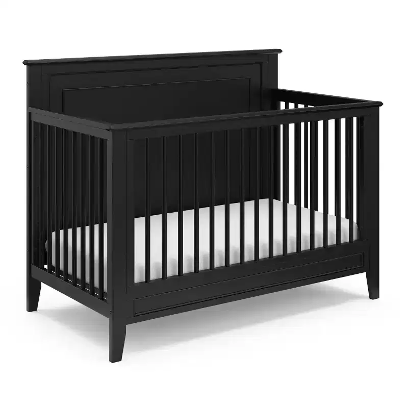 5-in-1 Convertible Baby Crib – Converts to Toddler Bed, Daybed & Full-Size Bed, GREENGUARD Gold