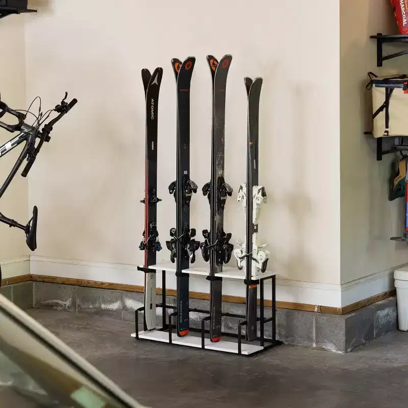 StoreYourBoard Wasatch Ski Organizer | Holds 4 Pairs of Skis & Poles