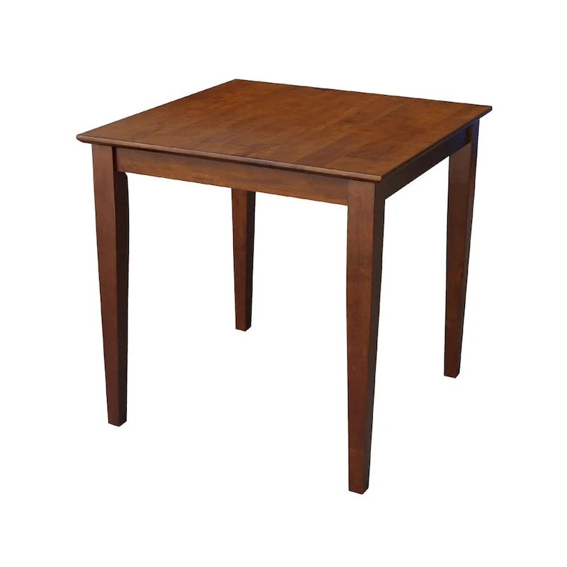 The Gray Barn Cattail Abode Espresso-finished Wood Table with Shaker Legs - Espresso