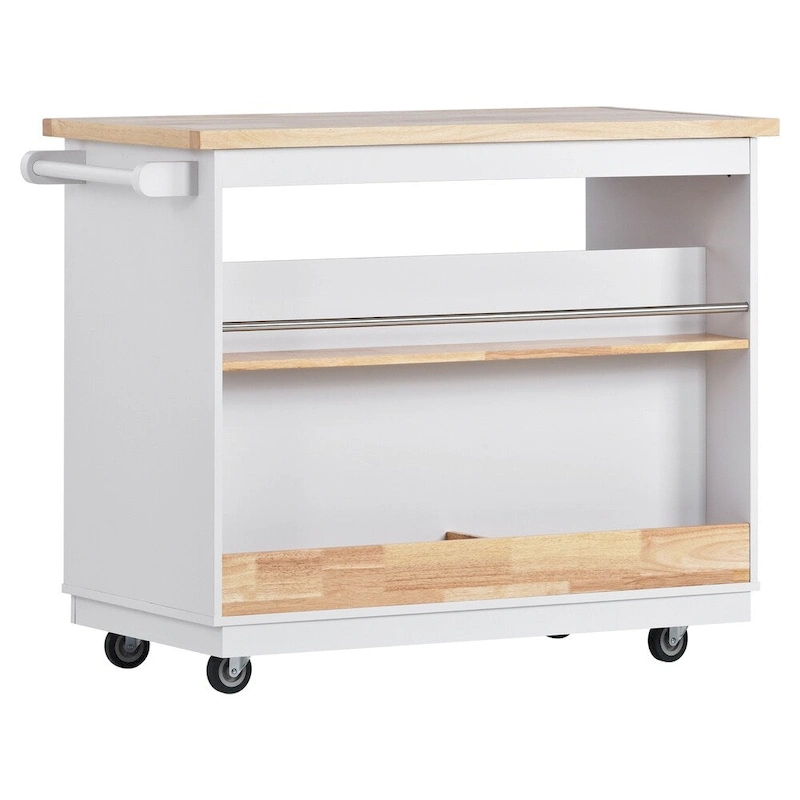 Rolling Kitchen Island Kitchen island Cart Spice Rack Kitchen Cart - 46.00L * 21.70W * 35.62H