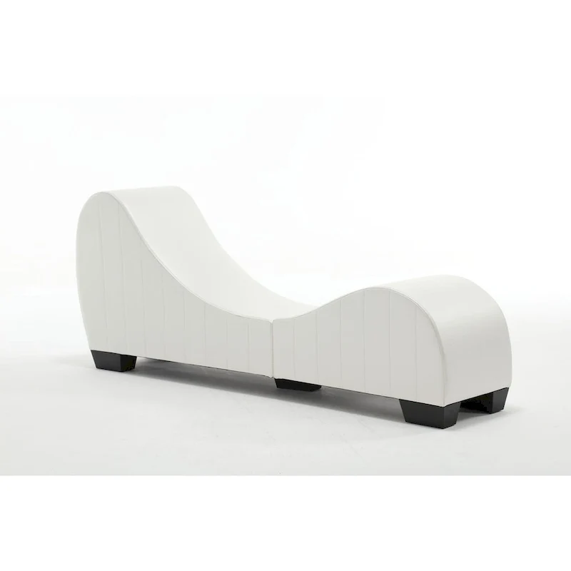 Modern Faux Leather Curved sofa