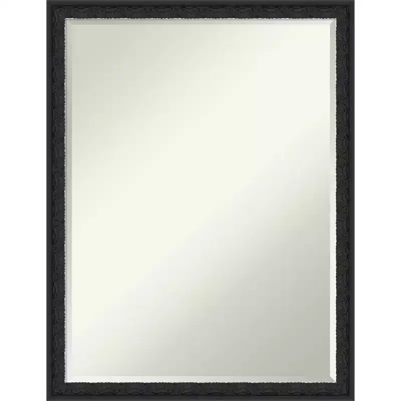 Half-Inch Bevel Wood Framed Bathroom Vanity Mirror
