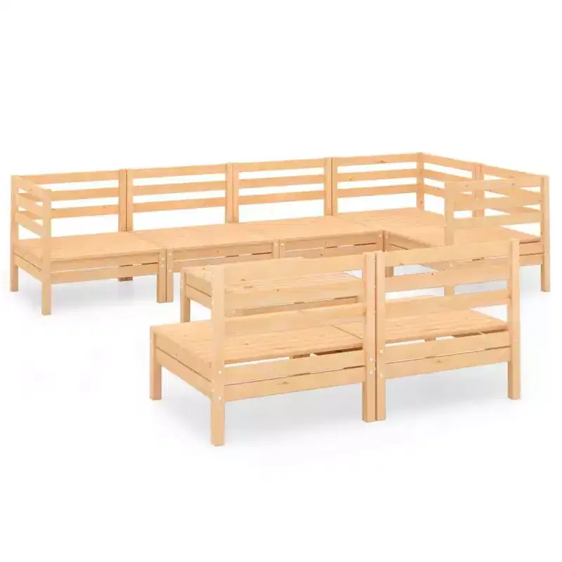 vidaXL Garden Lounge Set Solid Pine Standard Modular