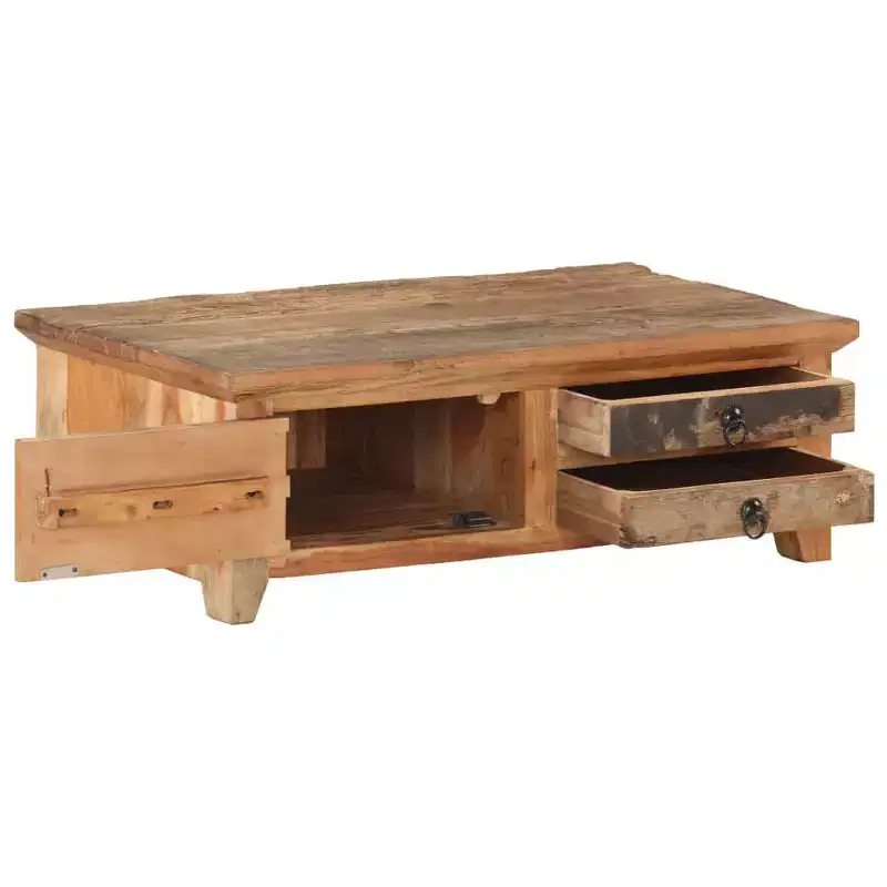 vidaXL Coffee Table Natural wood Solid Reclaimed Wood, Solid Acacia Wood