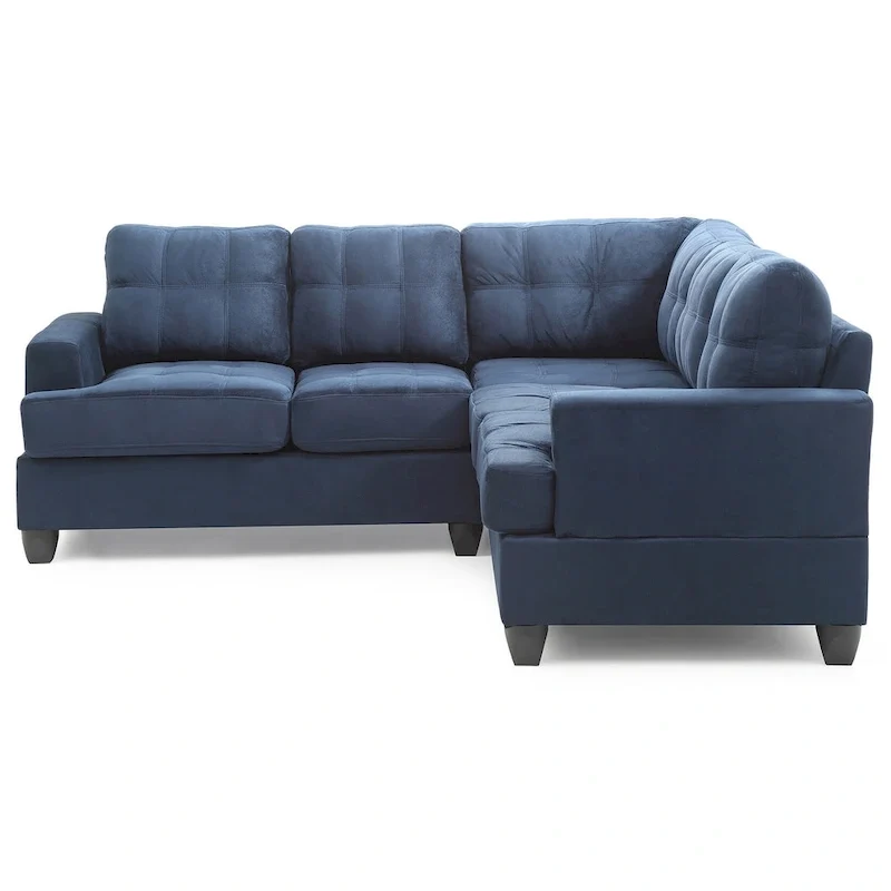 Sandridge 80 in. W 2-piece Microfiber L Shape Sectional Sofa - 80L x 80W x 36H