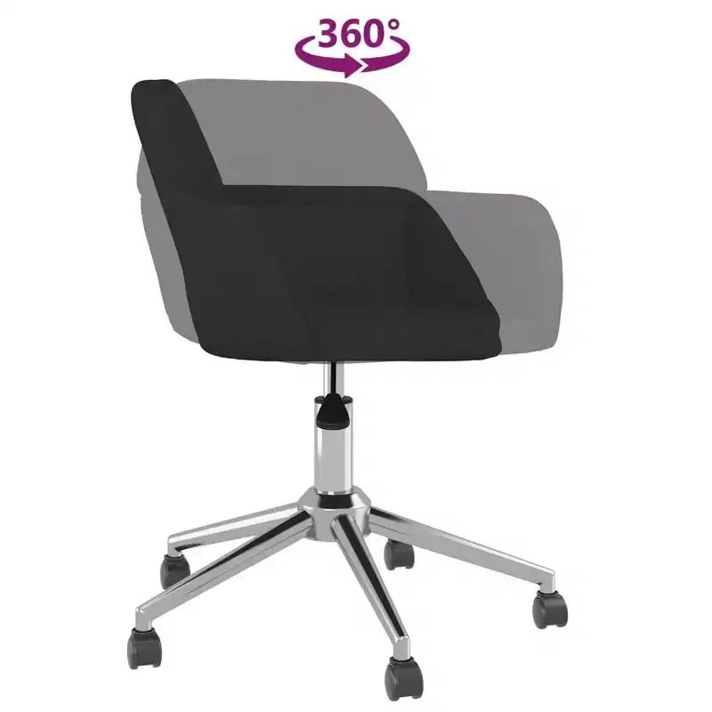 vidaXL Swivel Dining Chairs 2 pcs Light Gray Fabric