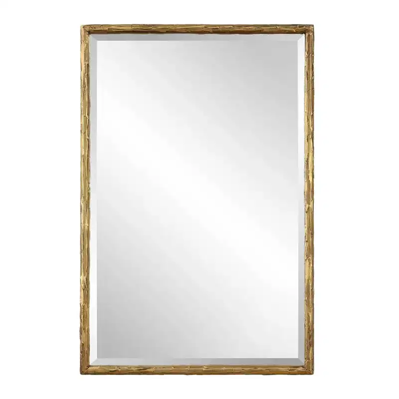 Uttermost Sutton 24 1/4 x 36 1/4 Gold Rectangle Wall Mirror