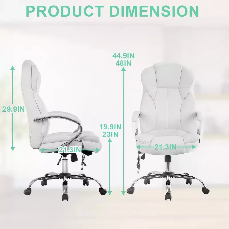 BestMassage Office Chair Executive Chair with PU Leather High Back Desk Chair