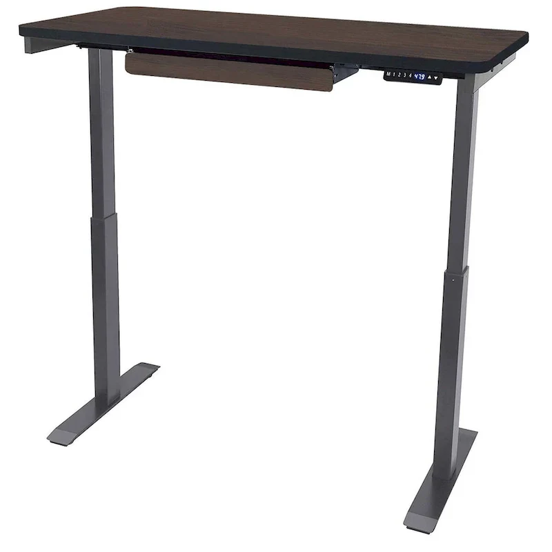 White / Graphite / Walnut / Black Electric Standing Desk, Single Person, 48
