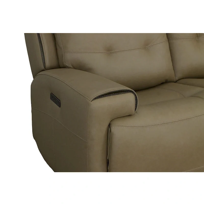 Top Grain Leather Power Reclining Sofa with Power Headrests and Zero Gravity