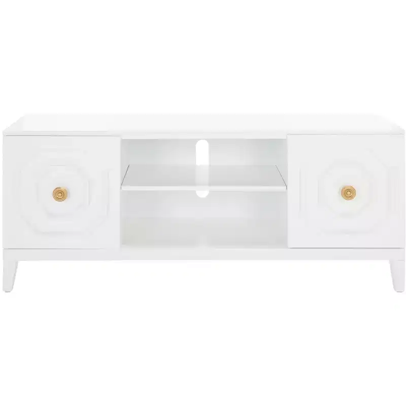 Riya 2 Door 1 Shelf Media Stand - MED5006 - White - Safavieh