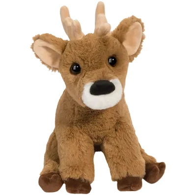 Staggie Deer Soft Plush Stuffed Animal Toy Brown White 10 Inch