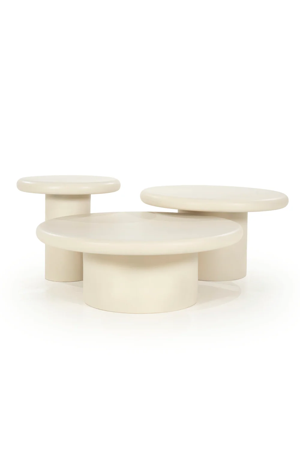 White Round Pedestal Side Table